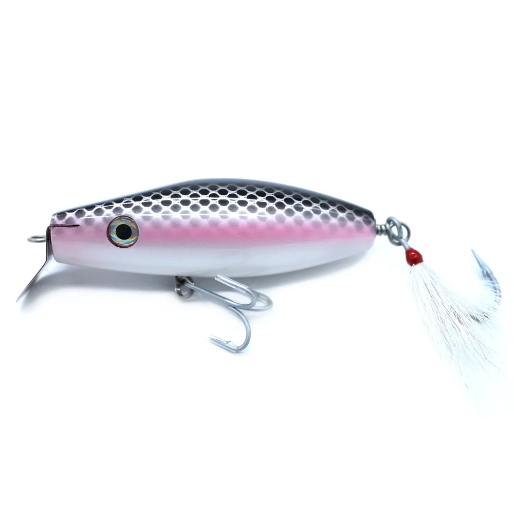 Customizable Wooden Minnow Lure With Metal PVC Jerkbait - view 2