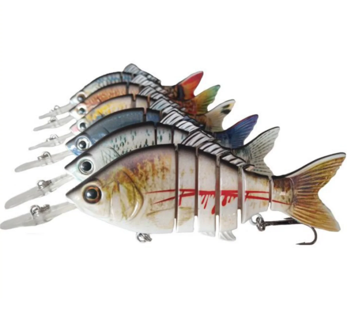 Multi jointed Deep Diving Minnow with ABS, PVC Swimbait - view 1