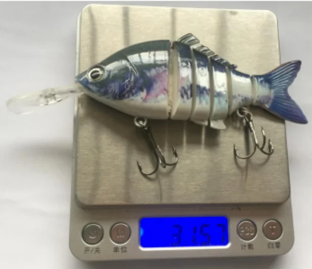 Multi jointed Deep Diving Minnow with ABS, PVC Swimbait - view 5