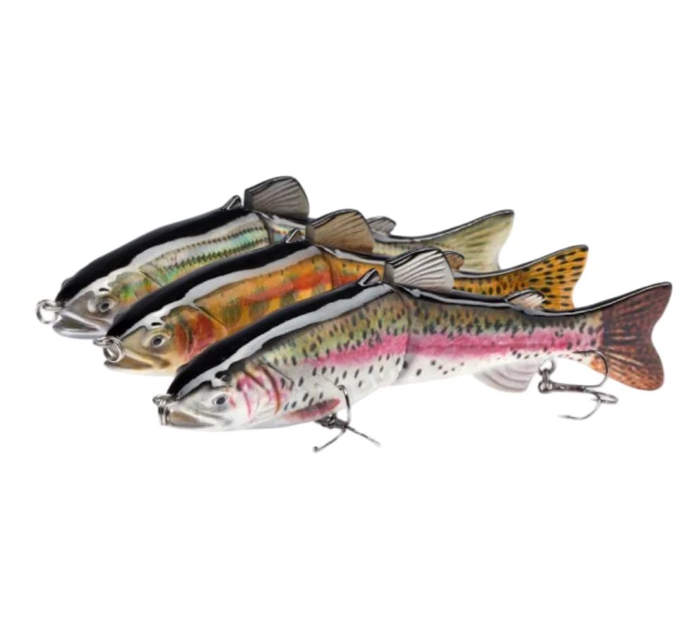 Trout Shaped Multi jointed Swimbait Sinking