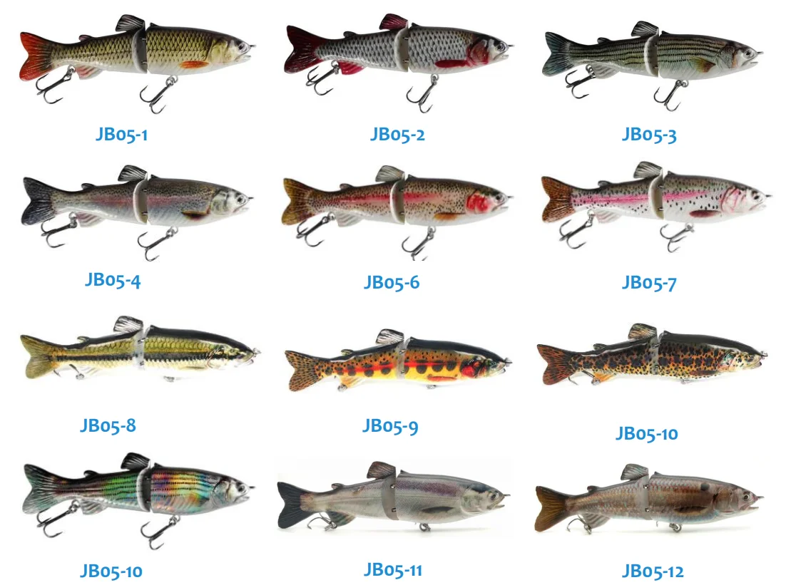 Trout Shaped Multi jointed Swimbait Sinking ABS, PVC Swimbait - view 5