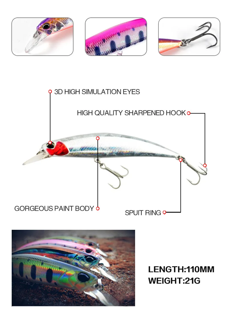 CHEERY Stainless Steel Artificial Hard Bait Stainless Steel Lure - view 7