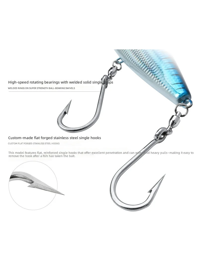 CHEERY for Big Game Trolling Bait Metal Lipless Crankbait - view 3