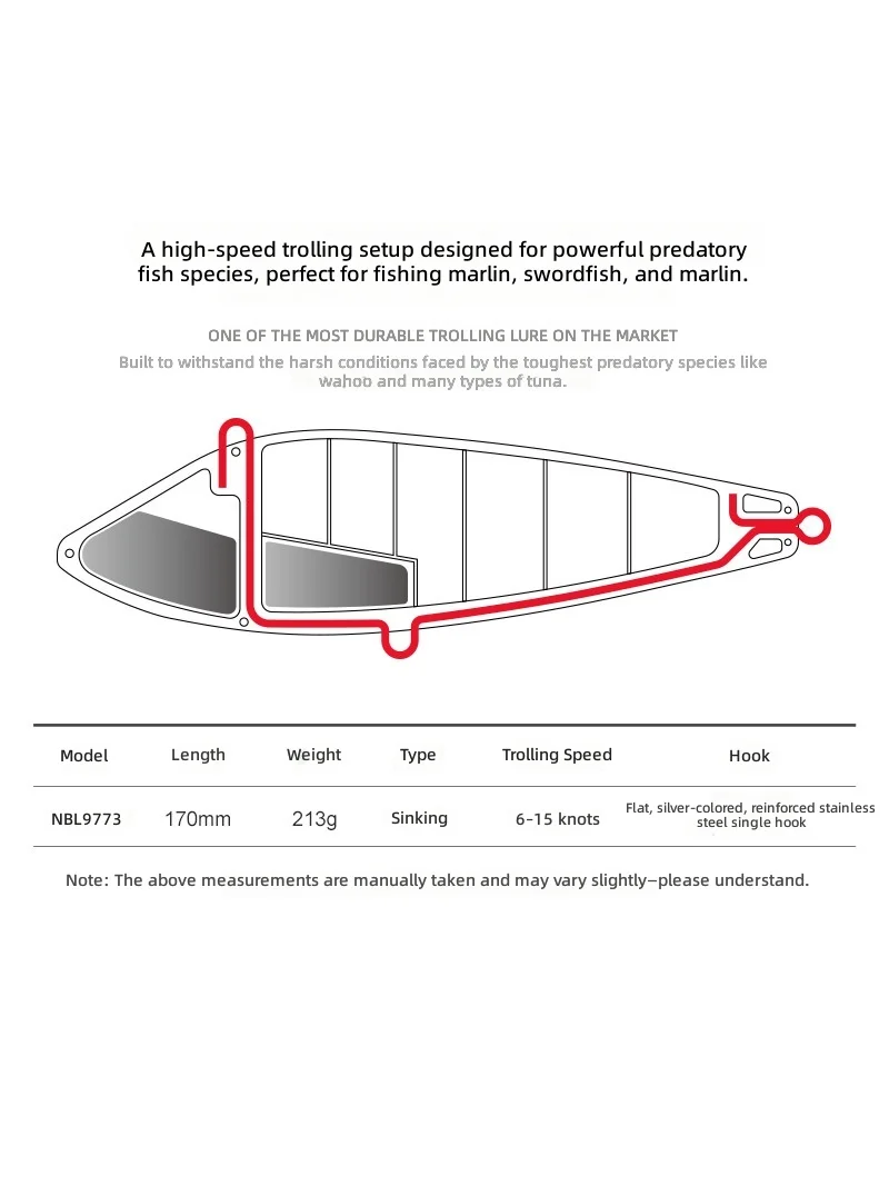 CHEERY for Big Game Trolling Bait Metal Lipless Crankbait - view 4