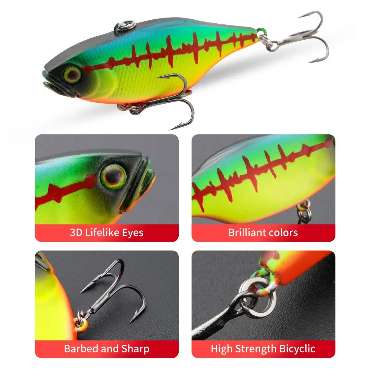 CHEERY New 6cm 15g Bulk Sinking ABS Hard Lure - view 10