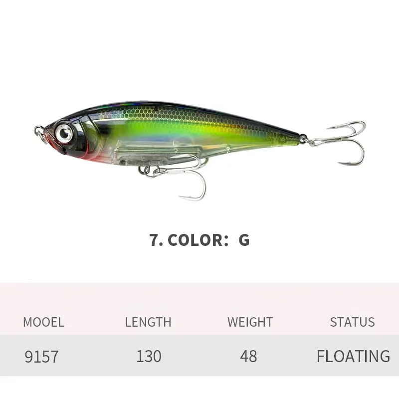 CHEERY 13cm 48g Pencil Twitch Fishing ABS Pencil Lure - view 4