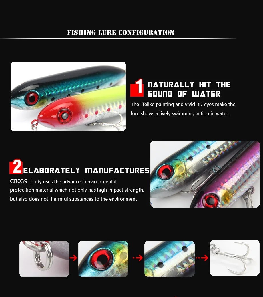 Floating Stainless Steel Artificial Hard Bait Stainless Steel Fish bait - view 9