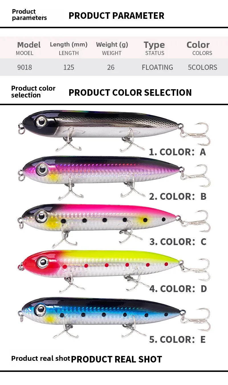 Lure 125mm 26g Stainless Steel Floating Stainless Steel Lure - view 11