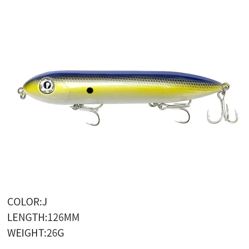 Surface Pencil Lure Stainless Steel 126mm Stainless Steel Lure - view 3