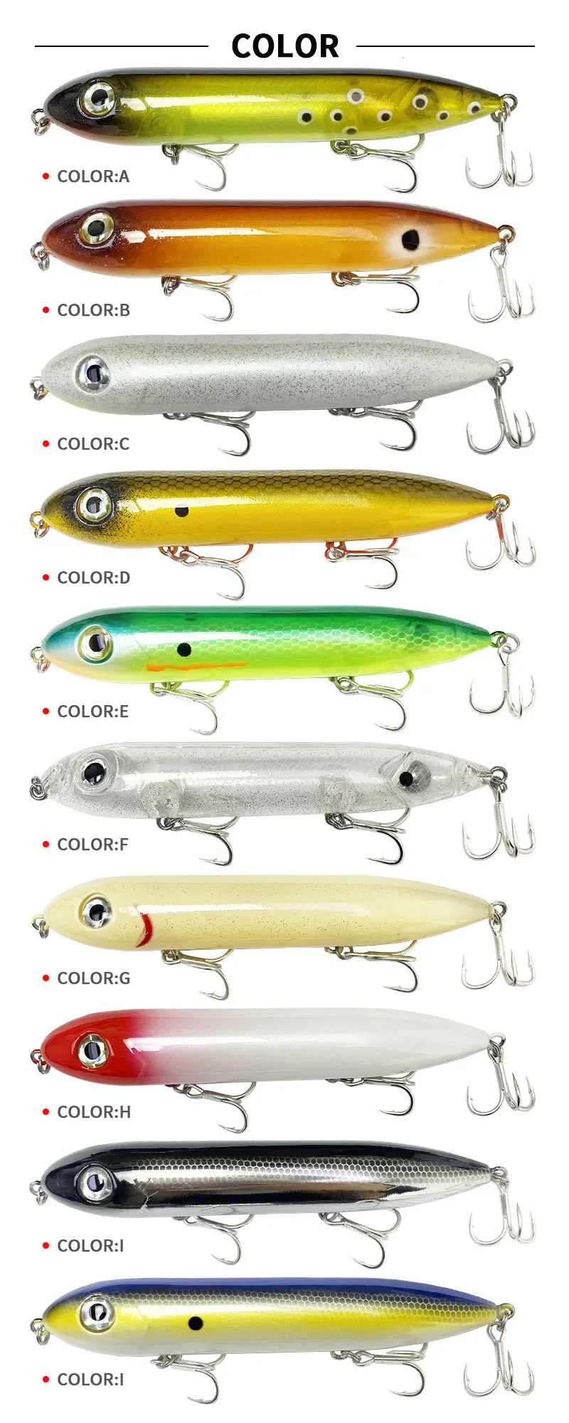 Surface Pencil Lure Stainless Steel 126mm Stainless Steel Lure - view 10