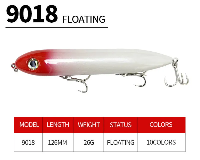 Surface Pencil Lure Stainless Steel 126mm Stainless Steel Lure - view 11