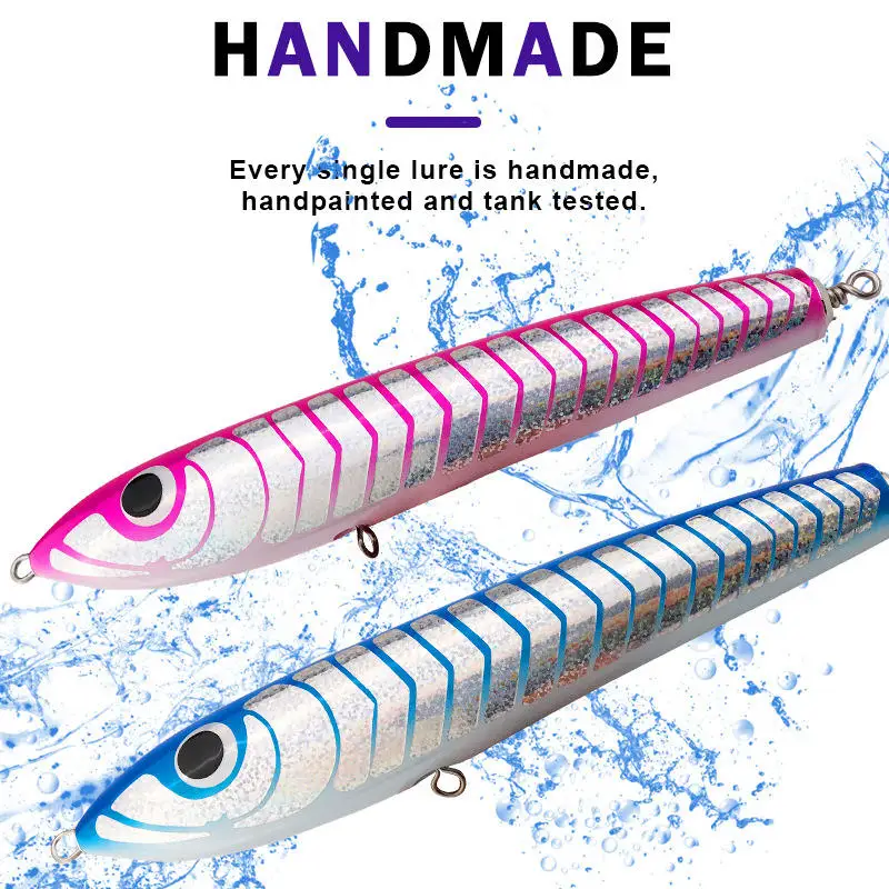 CHEERY Large Wooden Floating Pencil Lure Wooden Multi-Species Lure - view 11
