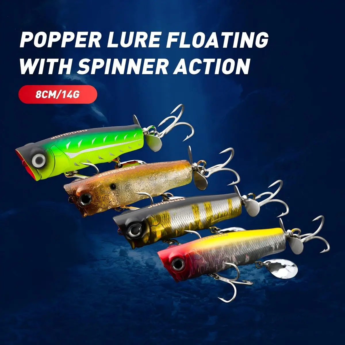 CHEERY 8cm 14g Long Cast Floating PVC Jerkbait, Popper Lure - view 2