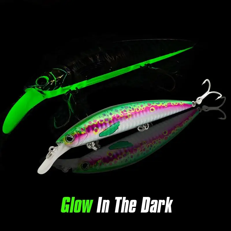 CHEERY Printed Glowing Minnow Lure Kit ABS, PVC Lure Kit, Hard Lure, Minnow Lure - view 8