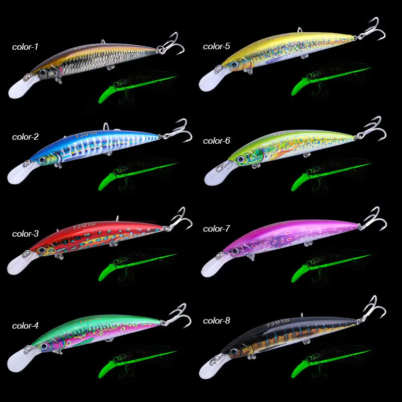 CHEERY Printed Glowing Minnow Lure Kit ABS, PVC Lure Kit, Hard Lure, Minnow Lure - view 9