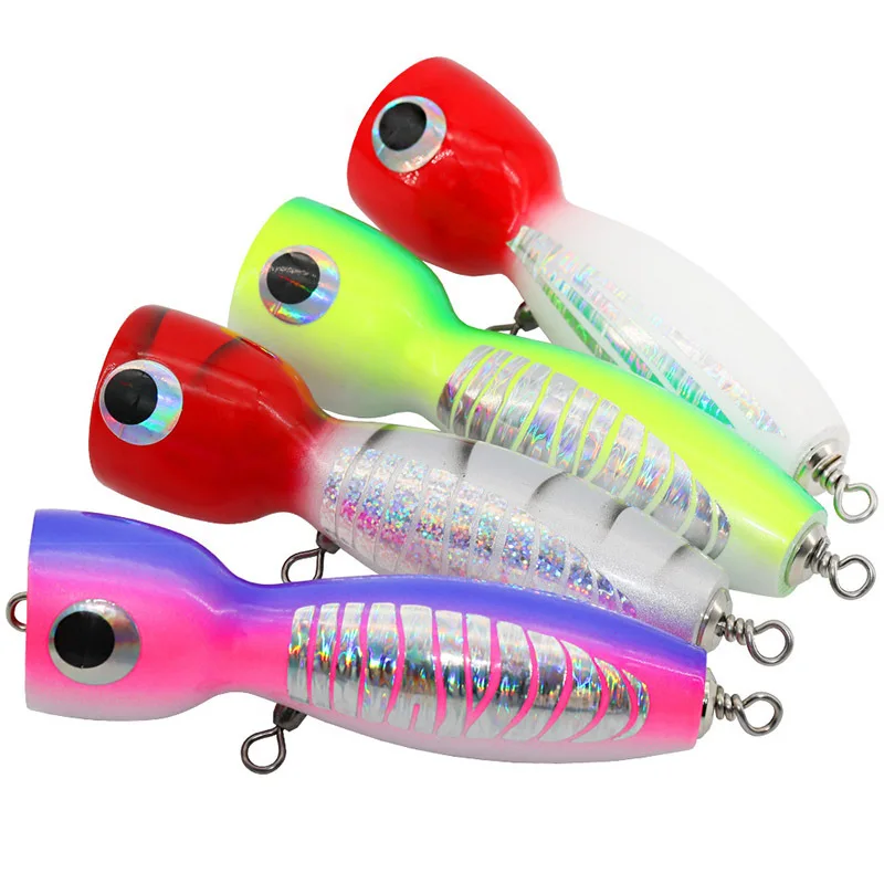 CHEERY 17cm 80g High Quality OEM Wooden Popper Lure - view 6