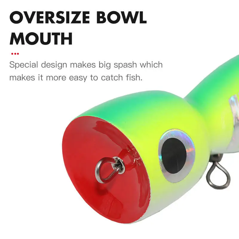 CHEERY 17cm 80g High Quality OEM Wooden Popper Lure - view 8