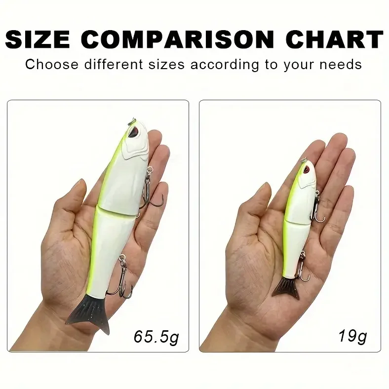 Cherry 65mm 19g 2 Jointed Swimbait ABS Swimbait - view 3