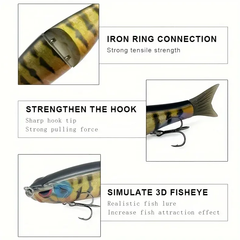 Cherry 65mm 19g 2 Jointed Swimbait ABS Swimbait - view 11