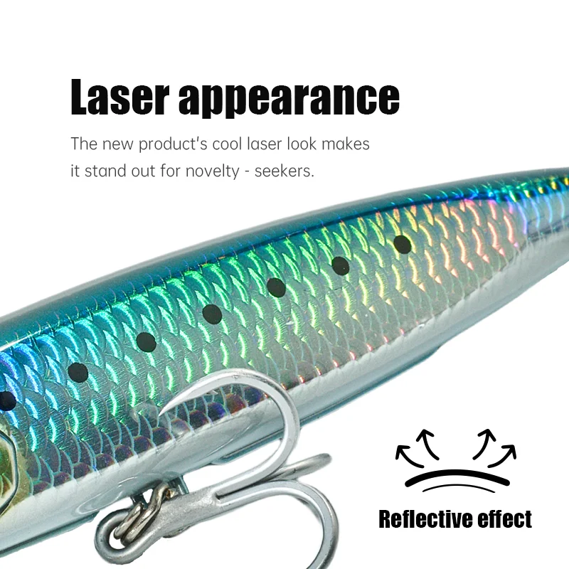 Cheery Swimbait Artificial Hard Bait Rotating ABS Popper Lure - view 4