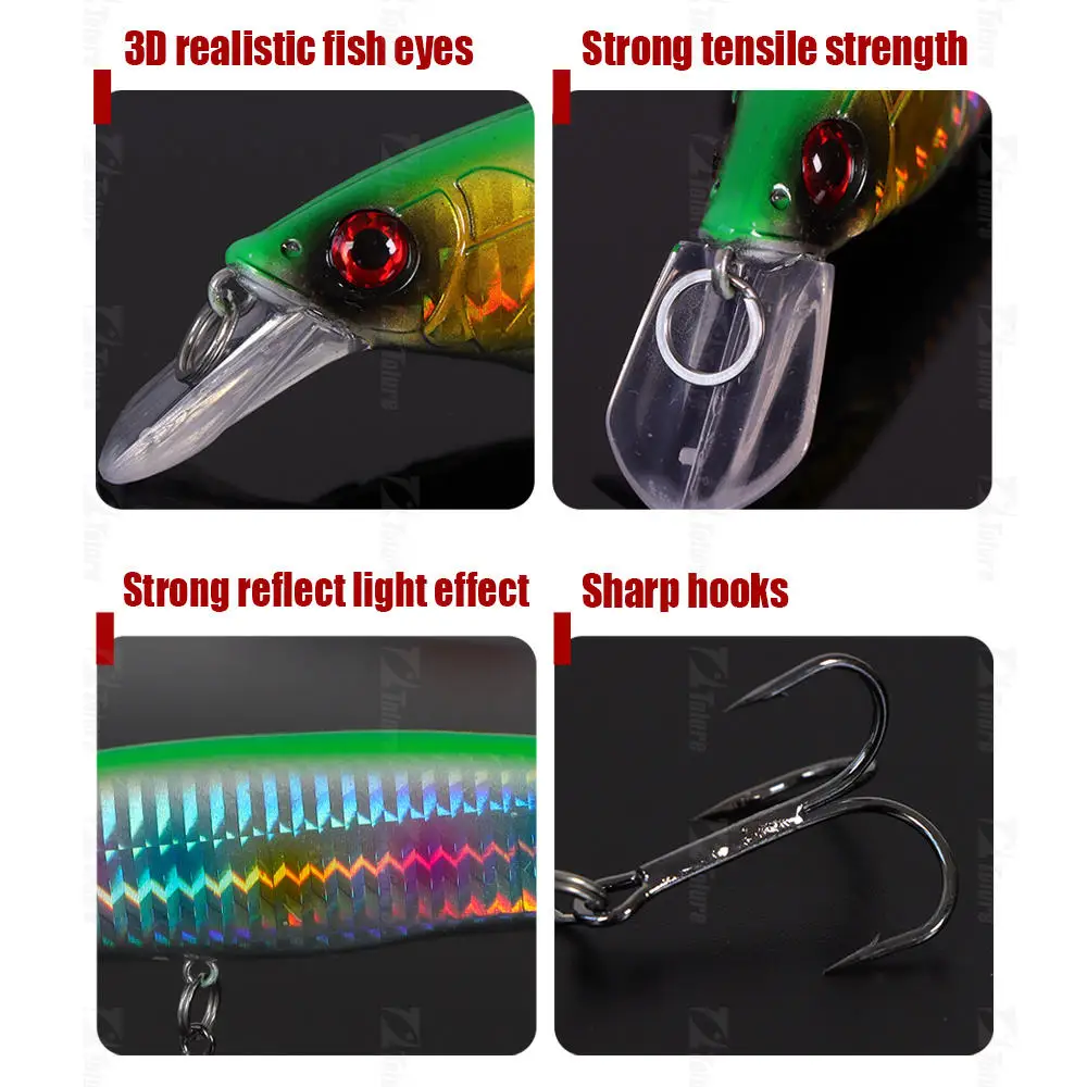 Cheery Floating Minnow Lure ABS Plastic Plastic Minnow Lure - view 8