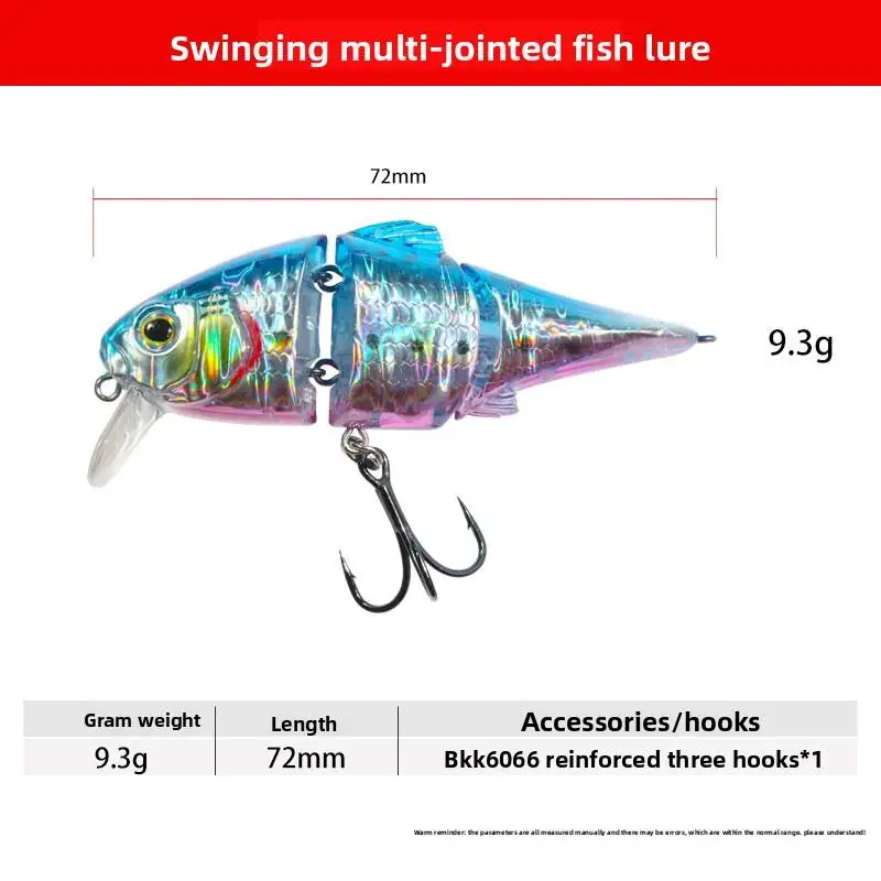 Cheery Slow Floating Multi section Fish Stainless Steel None - view 4