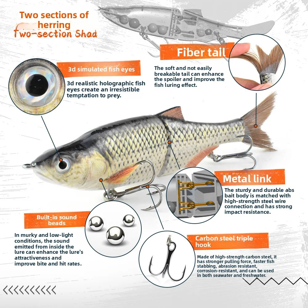 Cheery Sea Fishing Saltwater Fish Lifelike Plastic None - view 9