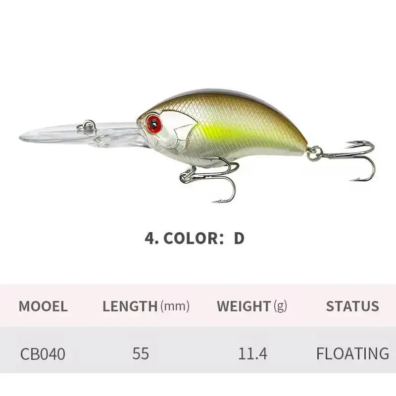 Cheery 11 4G 55mm Hard Bait Lead Minnow Lure - view 6