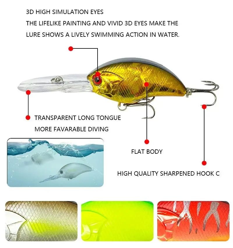 Cheery 11 4G 55mm Hard Bait Lead Minnow Lure - view 12