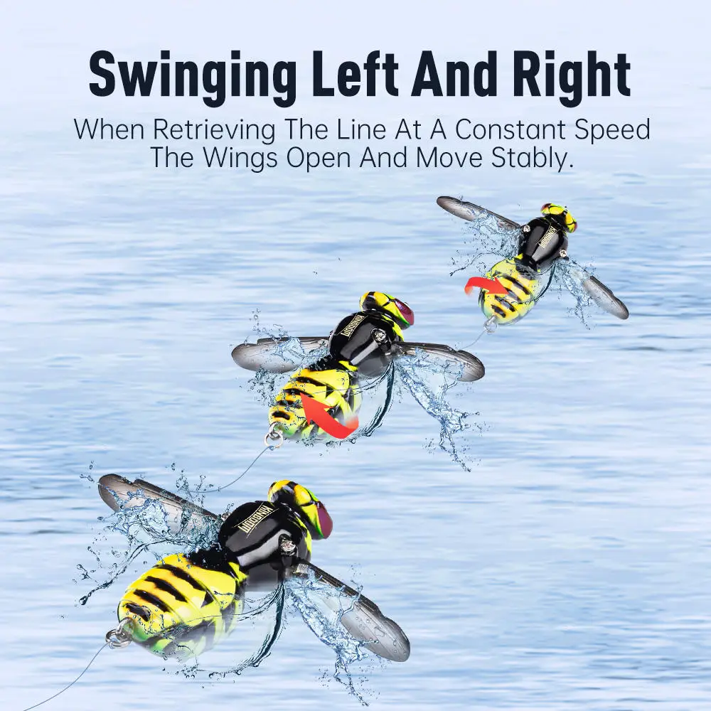 Cheery Floating Topwater Wasp Noise Popper ABS Popper Lure - view 4