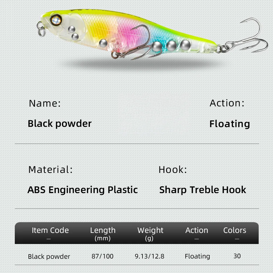 Cheery Artificial Hard Bait Pencil Fishing ABS Pencil Lure - view 8