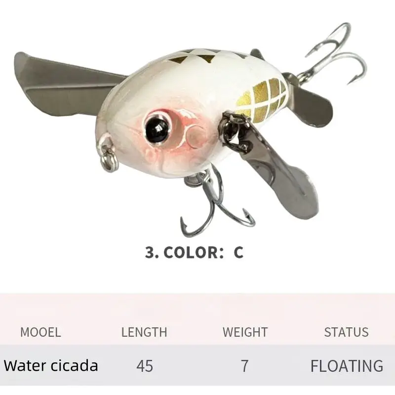 Cheery Micro Finesse Water Cicada Floating ABS Jerkbait - view 3