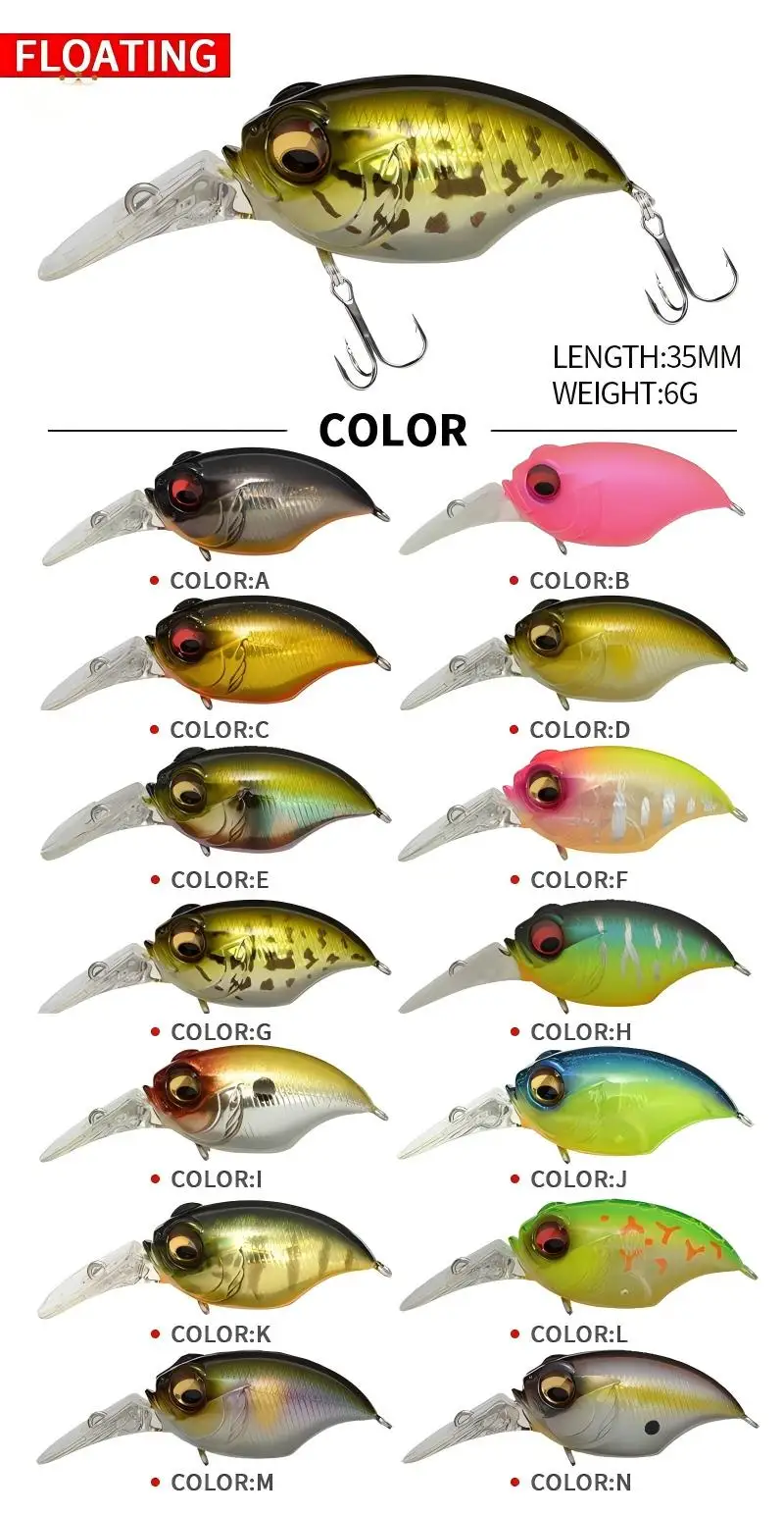 Cheery 42mm 6g ABS Artificial Hard ABS Crankbait - view 4