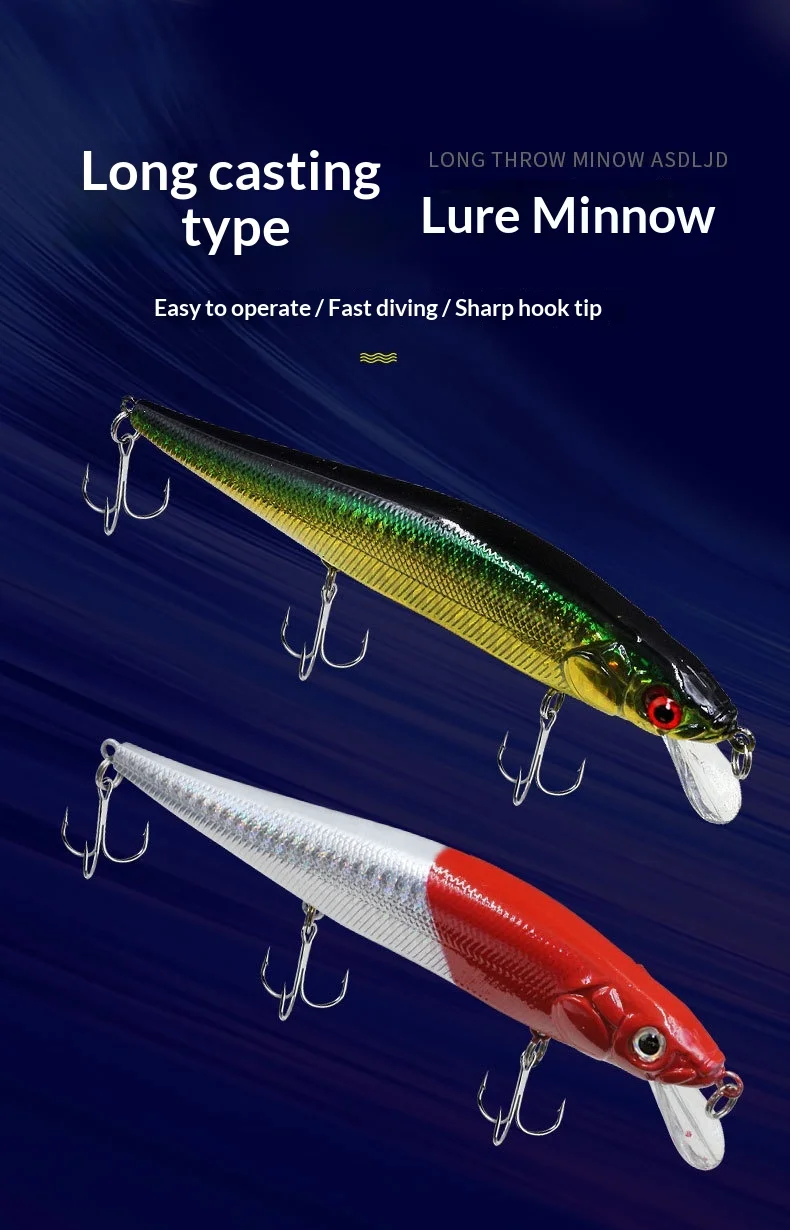 Cheery 14cm 22g Stainless Steel Long Stainless Steel Bionic Hard Bait - view 10