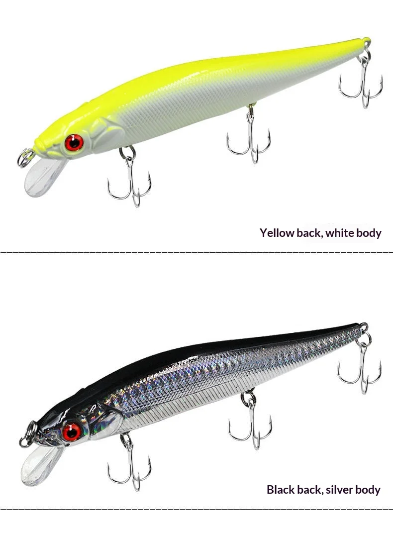 Cheery 14cm 22g Stainless Steel Long Stainless Steel Bionic Hard Bait - view 12