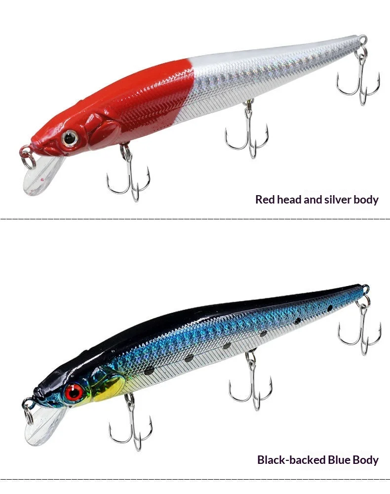 Cheery 14cm 22g Stainless Steel Long Stainless Steel Bionic Hard Bait - view 14