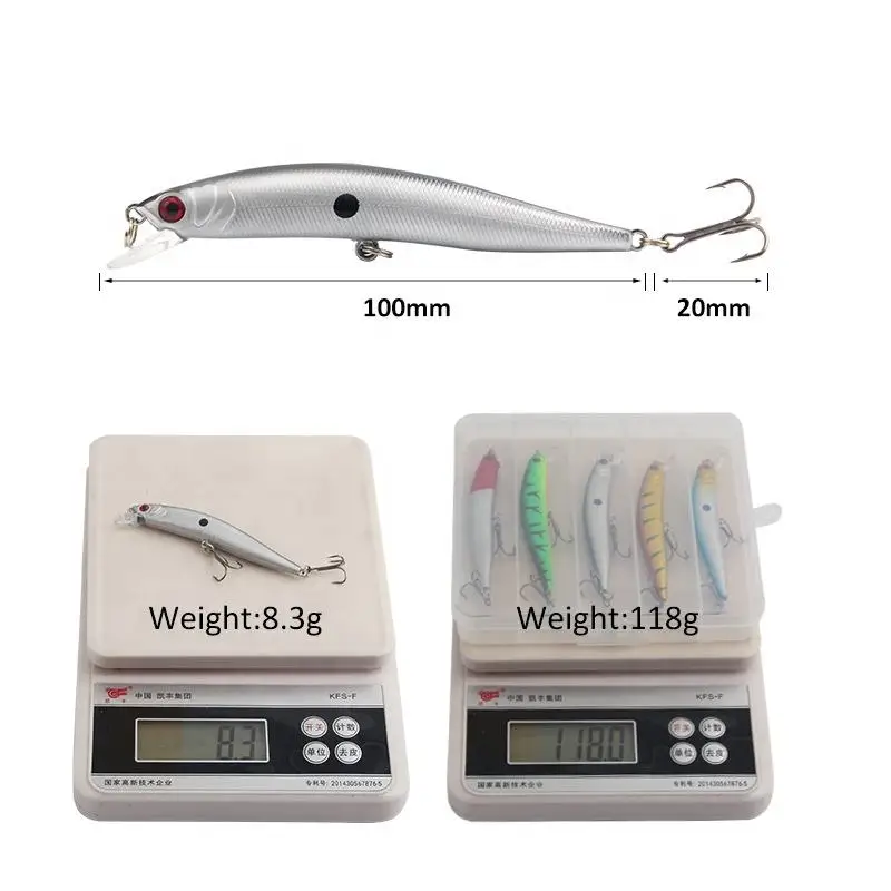 Cheery Fishing Lure 8 3g 100mm ABS Multi-Species Lure - view 12
