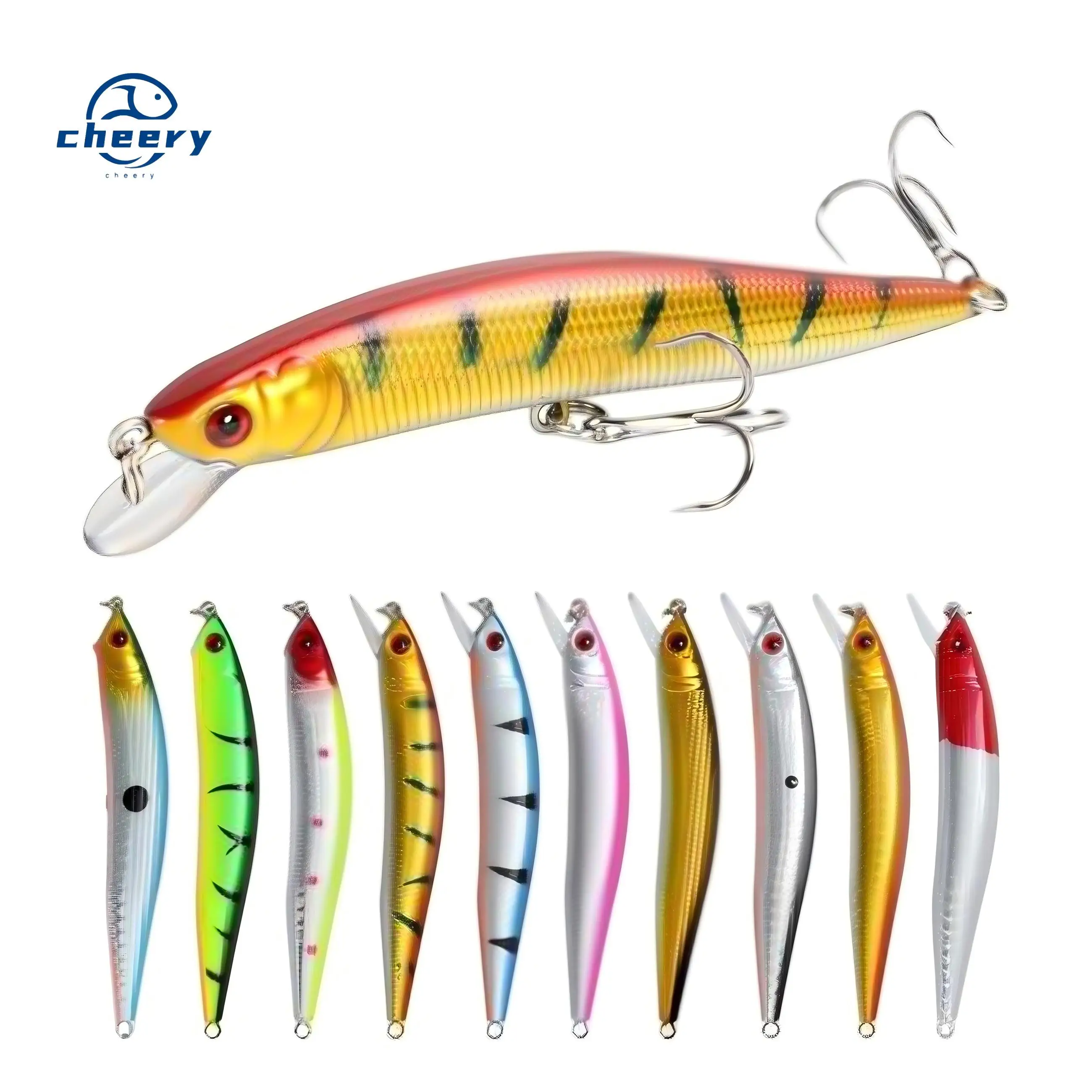 Cheery Fishing Lure 8 3g 100mm ABS Multi-Species Lure - view 14