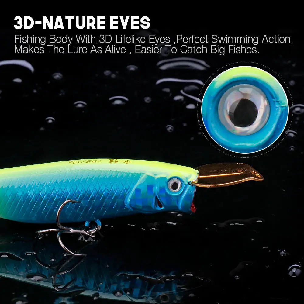 90mm 12g Steel Pencil Popper Lure Metal Lure - view 9