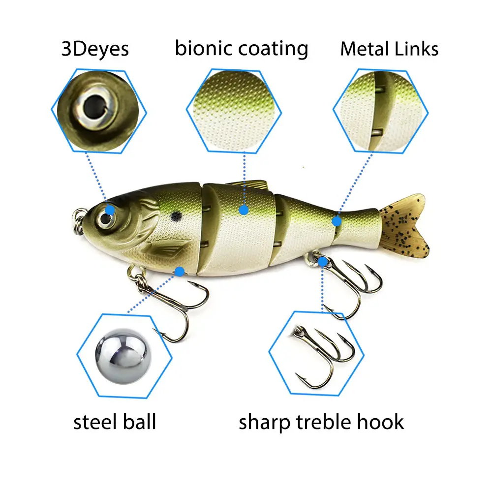 Dearfishing F4J09 Color Cut Soft Tail ABS Lure Accessories - view 3
