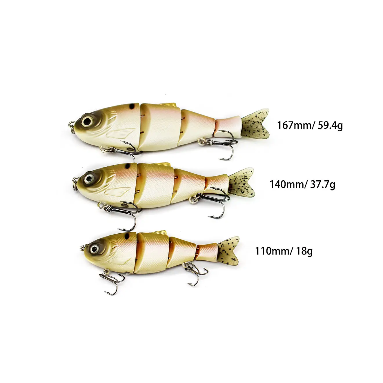 Dearfishing F4J09 Color Cut Soft Tail ABS Lure Accessories - view 5