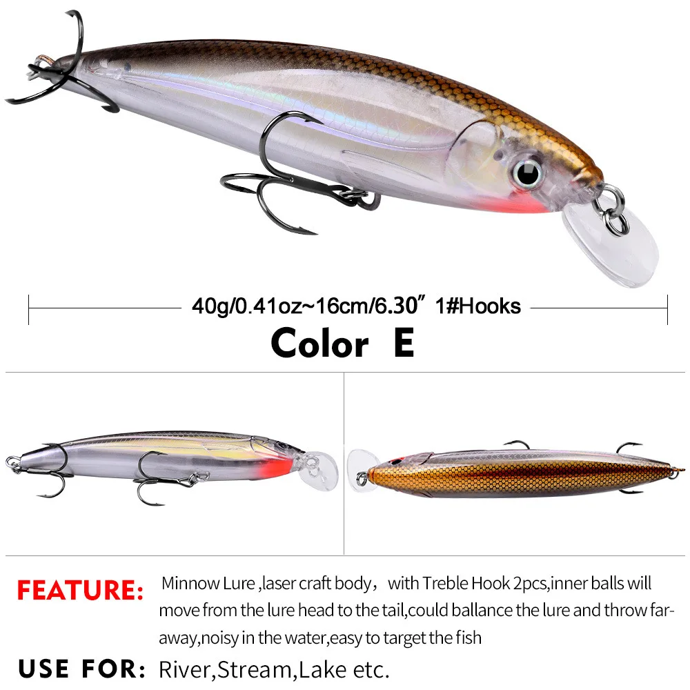 Giant Game Floating Minnow Lure 16cm ABS 3656572, 1951039896, 1951050995 - view 5
