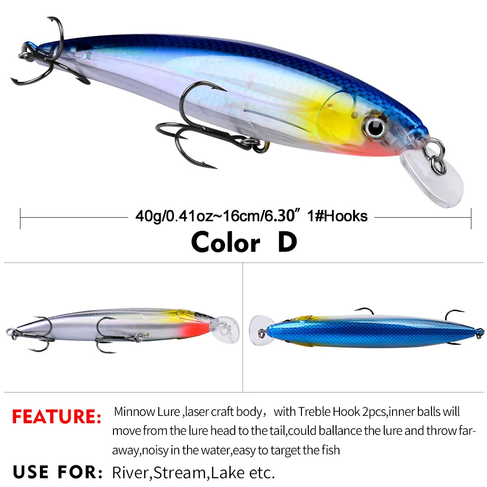 Giant Game Floating Minnow Lure 16cm ABS 3656572, 1951039896, 1951050995 - view 6