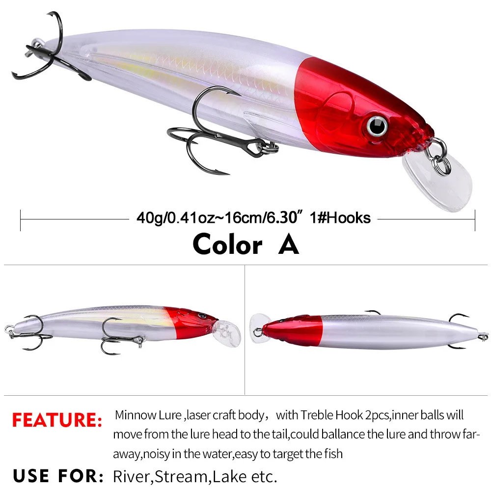 Giant Game Floating Minnow Lure 16cm ABS 3656572, 1951039896, 1951050995 - view 9