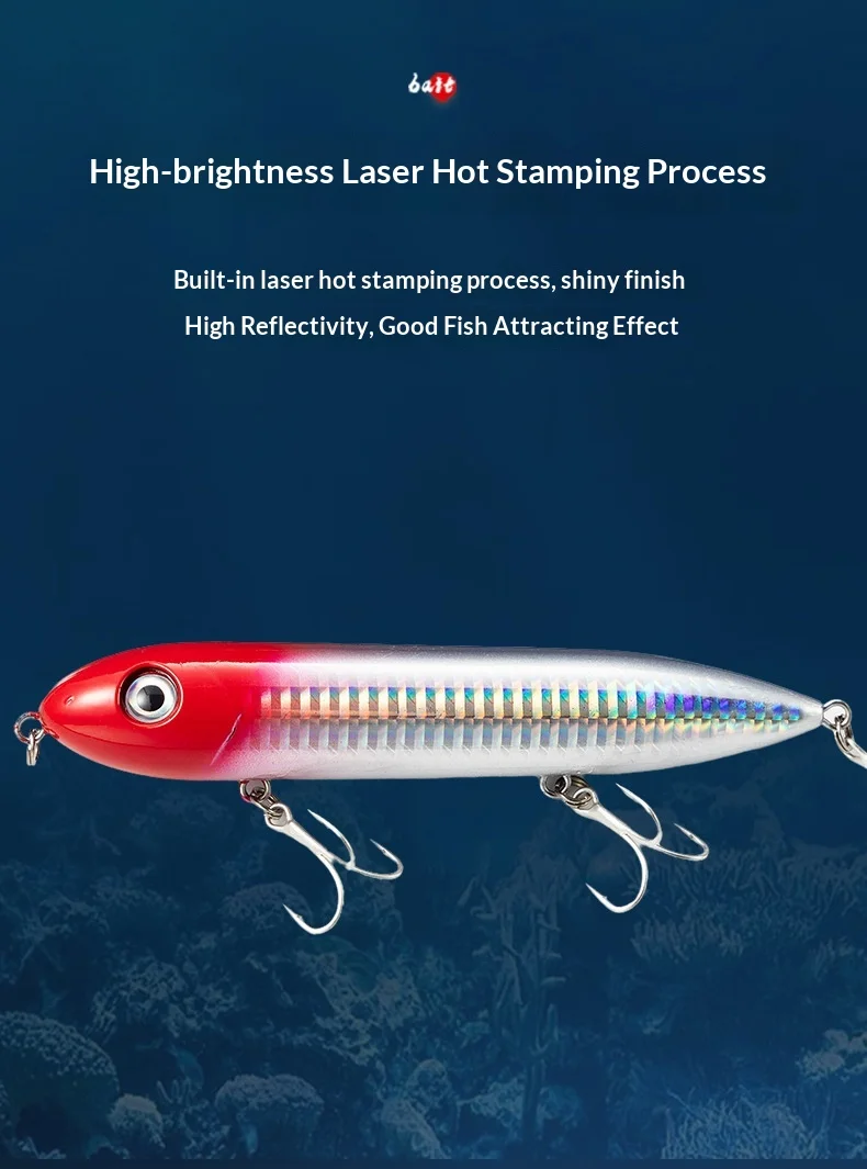 125mm 265g Long Distance Lure Floating Stainless Steel None - view 14