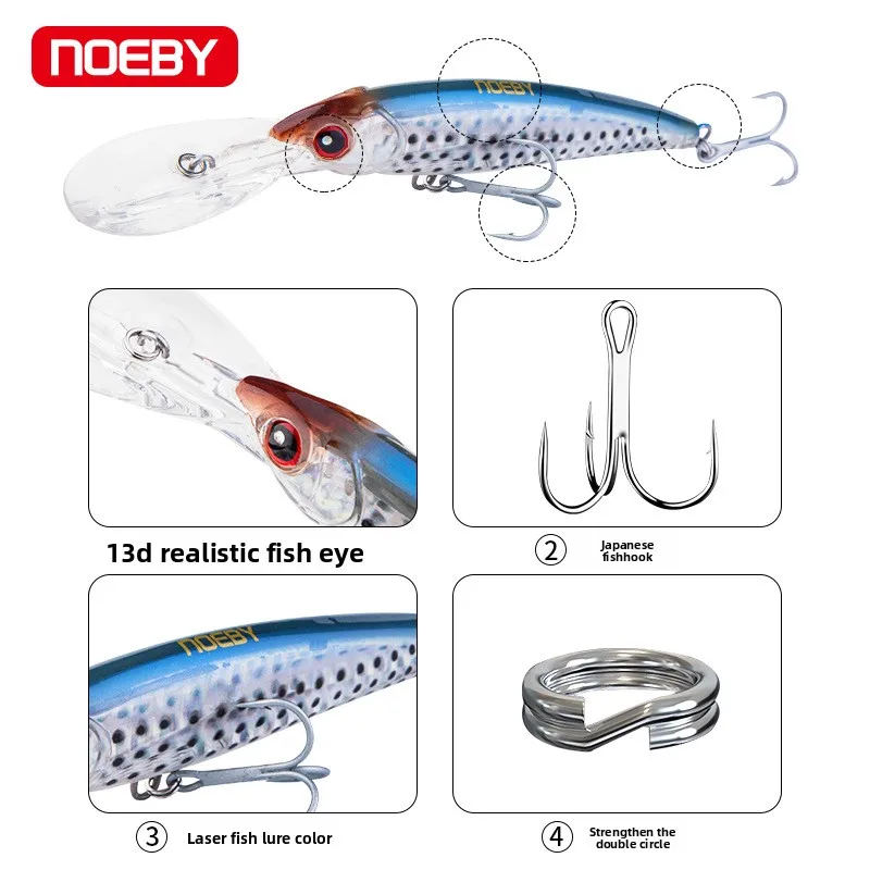 Cheery 120mm 140mm 160mm ABS Plastic ABS Fish bait - view 3