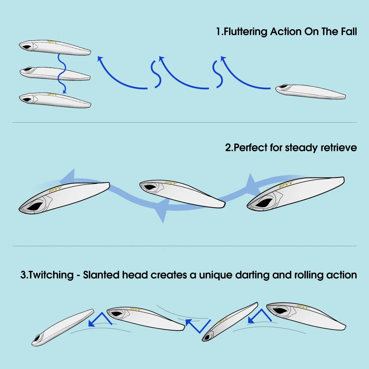 Cheery Long Cast 90mm 19g ABS Plastic, ABS Fish bait - view 4