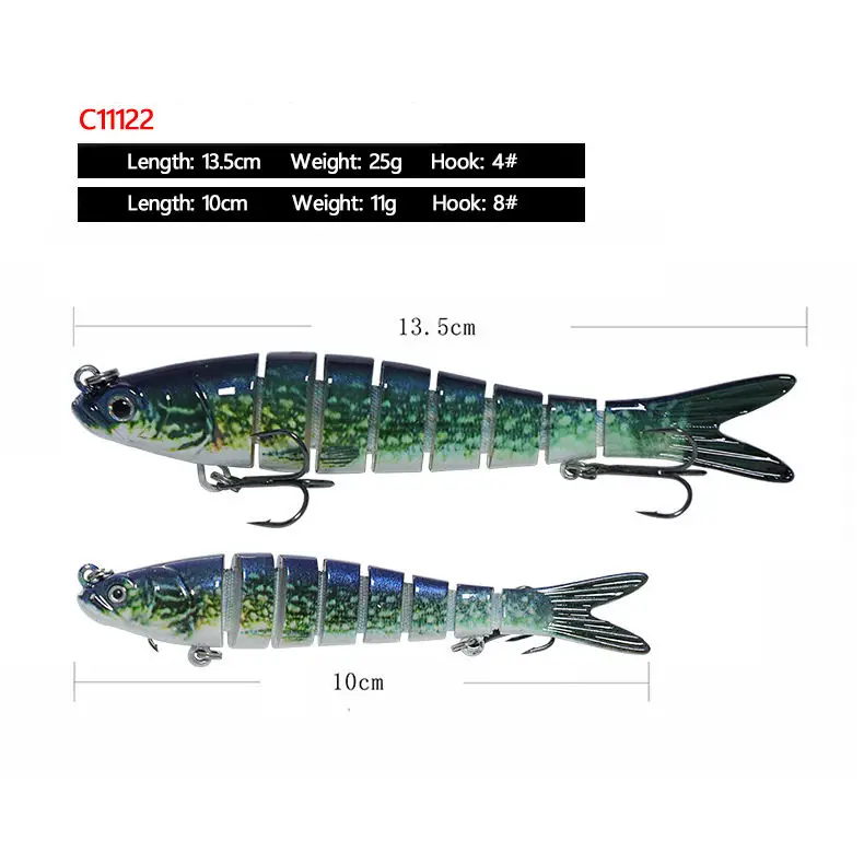 Cheery Sinking Multi Jointed Minnow Lure ABS Minnow Lure - view 6