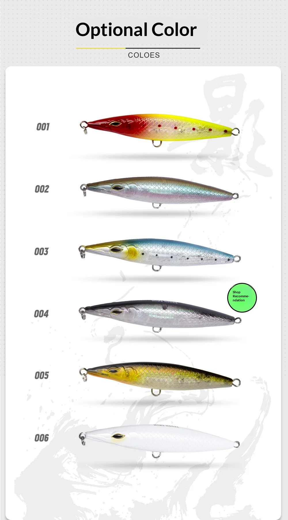 New Product Surface Lure Pencil Artificial None Lure Bait - view 7