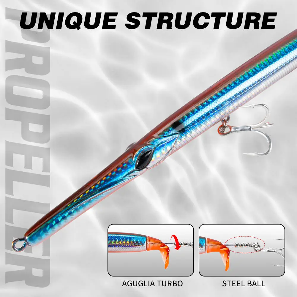 Extra Long Surface Pencil Lure 225mm None Fish bait - view 7
